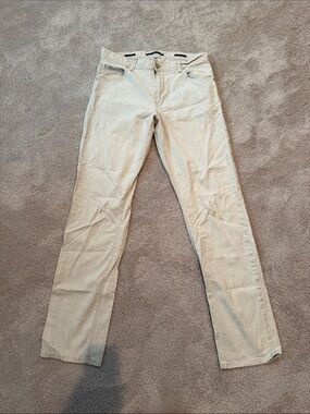 Alberto Men's cream color Pants - Classic Straight Fit